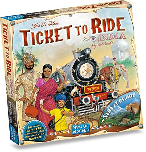 Les AVENTURIERS du Rail : Extensions Inde + Suisse - Version