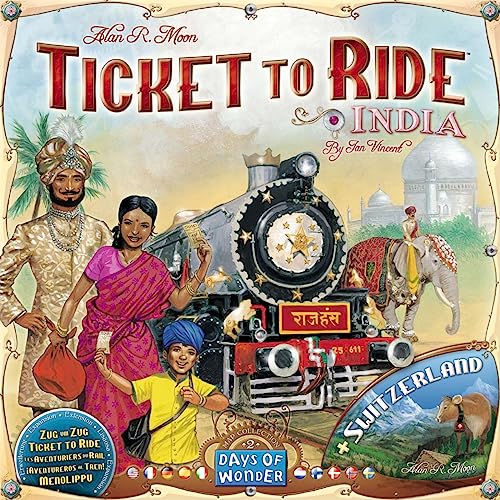 Les AVENTURIERS du Rail : Extensions Inde + Suisse - Version