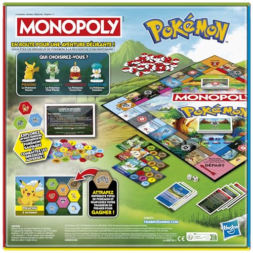 Monopoly édition Pokémon, Jeu de Plateau | À partir de 8 Ans