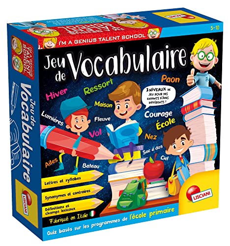 Lisciani - Im a Genius Talent School - JEU DU VOCABULAIRE - 