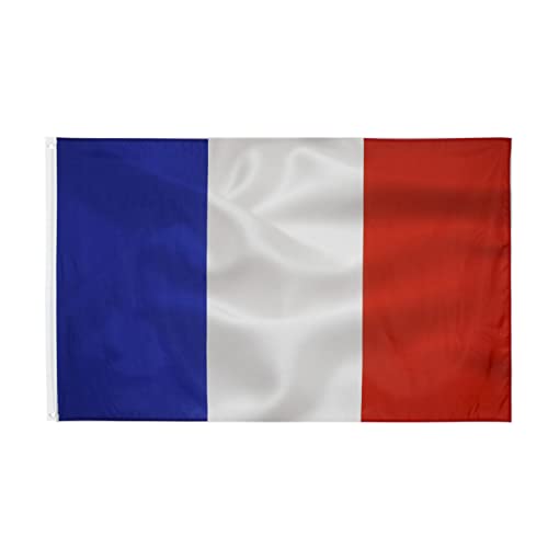 Drapeau francais 90x150cm-drapeau france avec œillets en lai