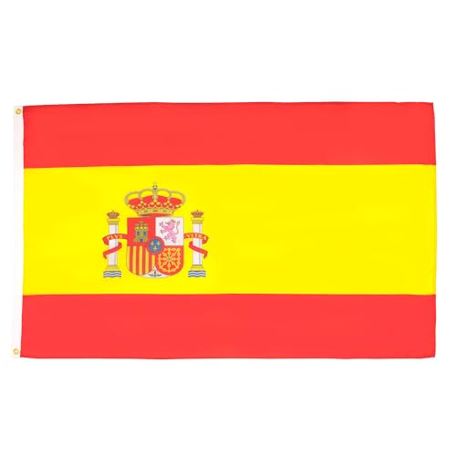 AZ FLAG Drapeau Espagne 90x60cm - Drapeau Espagnol 60 x 90 c