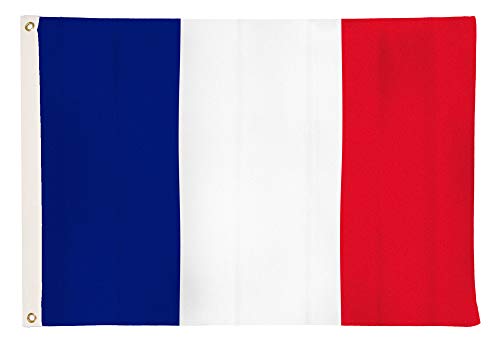 Drapeaux de laricona - drapeau de la France avec 2 oeillets 