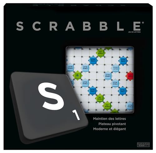 Mattel Games Scrabble Deluxe, Jeu De Société De Mots Croisés