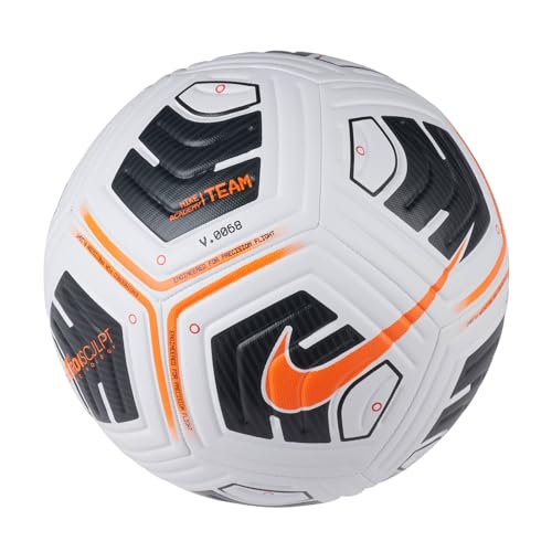 Nike Academy ballon Mixte - BLANC/NOIR/ORANGE TOTAL - 3