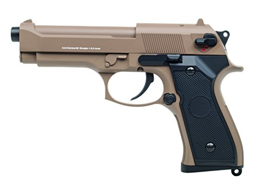 Airsoft-Pistolet électrique M9 AEP Tan CM126 / Mode Coup Uni