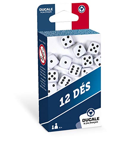 Ducale, le jeu français- Lot de 12 18mm dés-Jeu de Voyage, 1
