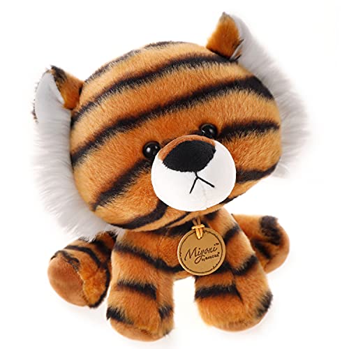 Jouet en peluche tigre - 20,3 cm - En forme de tête de Bob -