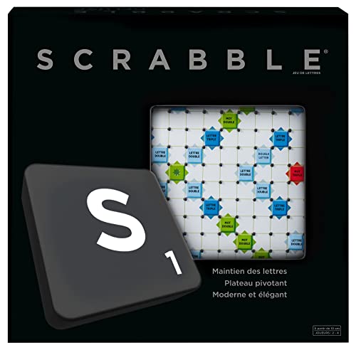 Scrabble Deluxe, jeu de société et de lettres, version franç