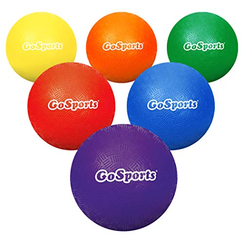 GoSports Lot de 6 balles de dodgeball gonflables sans piqûre