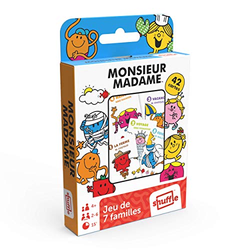 Shuffle 7 Familles Monsieur Madame-Jeu de cartes, 108602898