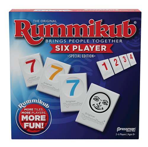 Rummikub 6 Player Edition by Pressman - The Original Rummy T