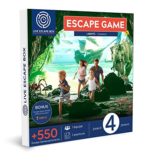 Live Escape Box - Coffret Cadeau Escape Game 4 Joueurs