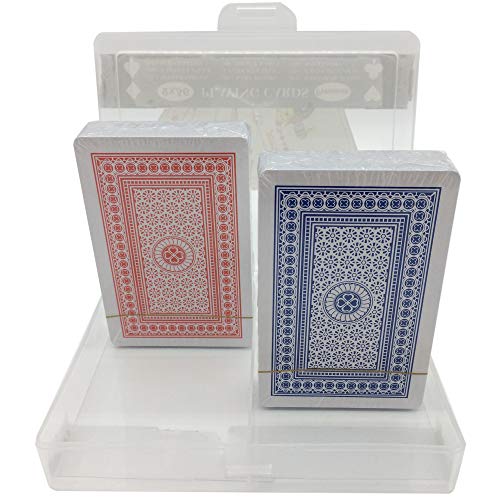 Lot de 2 paquet de cartes Rouge et Bleu - Jeux de Cartes - P