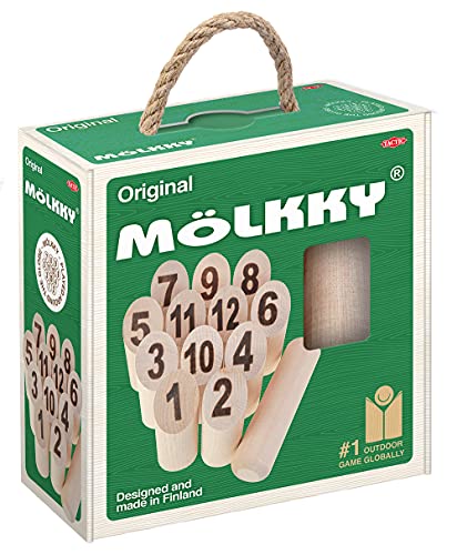 Tactic Mölkky dans une boîte en carton avec poignée - versio