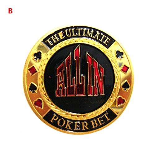 WT-DDJJK Jetons de Poker, Croupier Metal Casino Holdem/All i