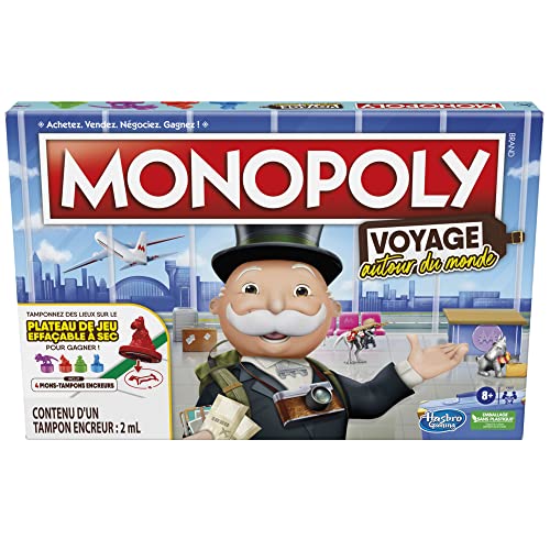 Hasbro Gaming Monopoly Voyage Autour du Monde - Jeu de socié