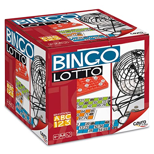 Cayro - Bingo Lotto - Jeu Traditionnel - Bingo avec Bombo - 