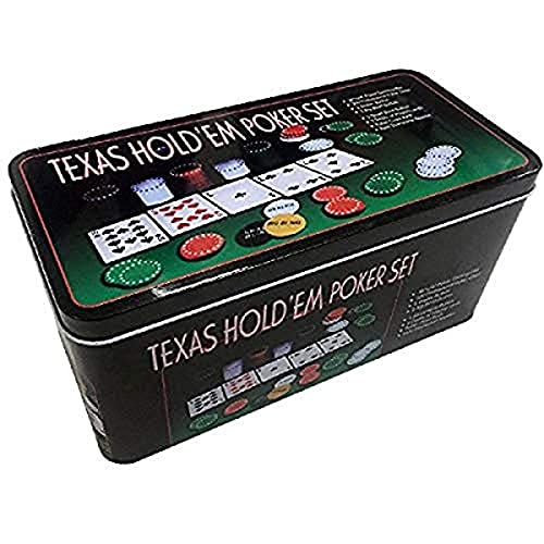 AK Sport Texas Holdem 603013 Set de Poker Noir