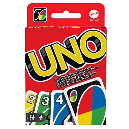 Mattel Games UNO - Jeu avec 112 Cartes - Cartes Actions et C