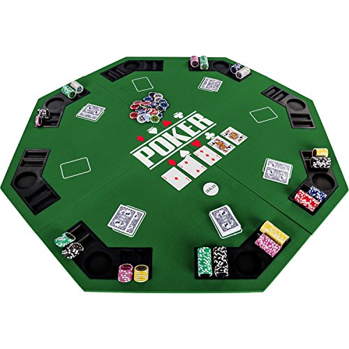 Maxstore Plateau de Poker Pliable Fullhouse pour jusquà 8 Jo