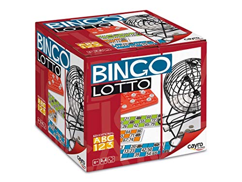 Cayro - Bingo Lotto - Jeu Traditionnel - Bingo avec Bombo - 