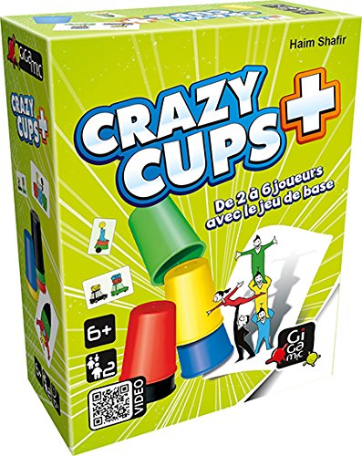 Gigamic- Jeu de Réflexe-Crazy Cups Plus, AMHCP